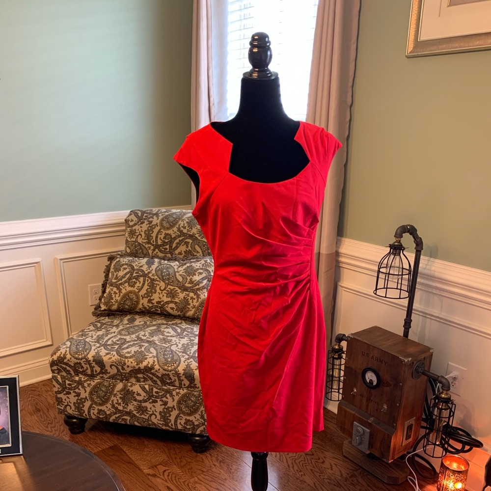 Calvin Klein Red Career Or Occasion Dress!